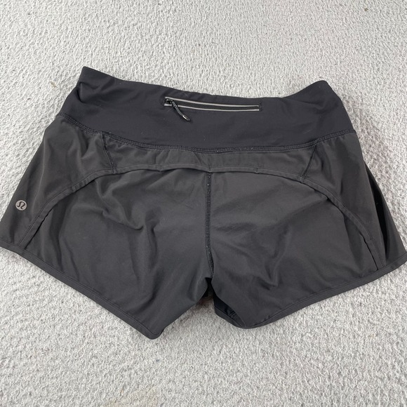 Lululemon Run Times Short II* 4" Black Size 6 Womens Athletic Comfort Workout - Picture 5 of 8